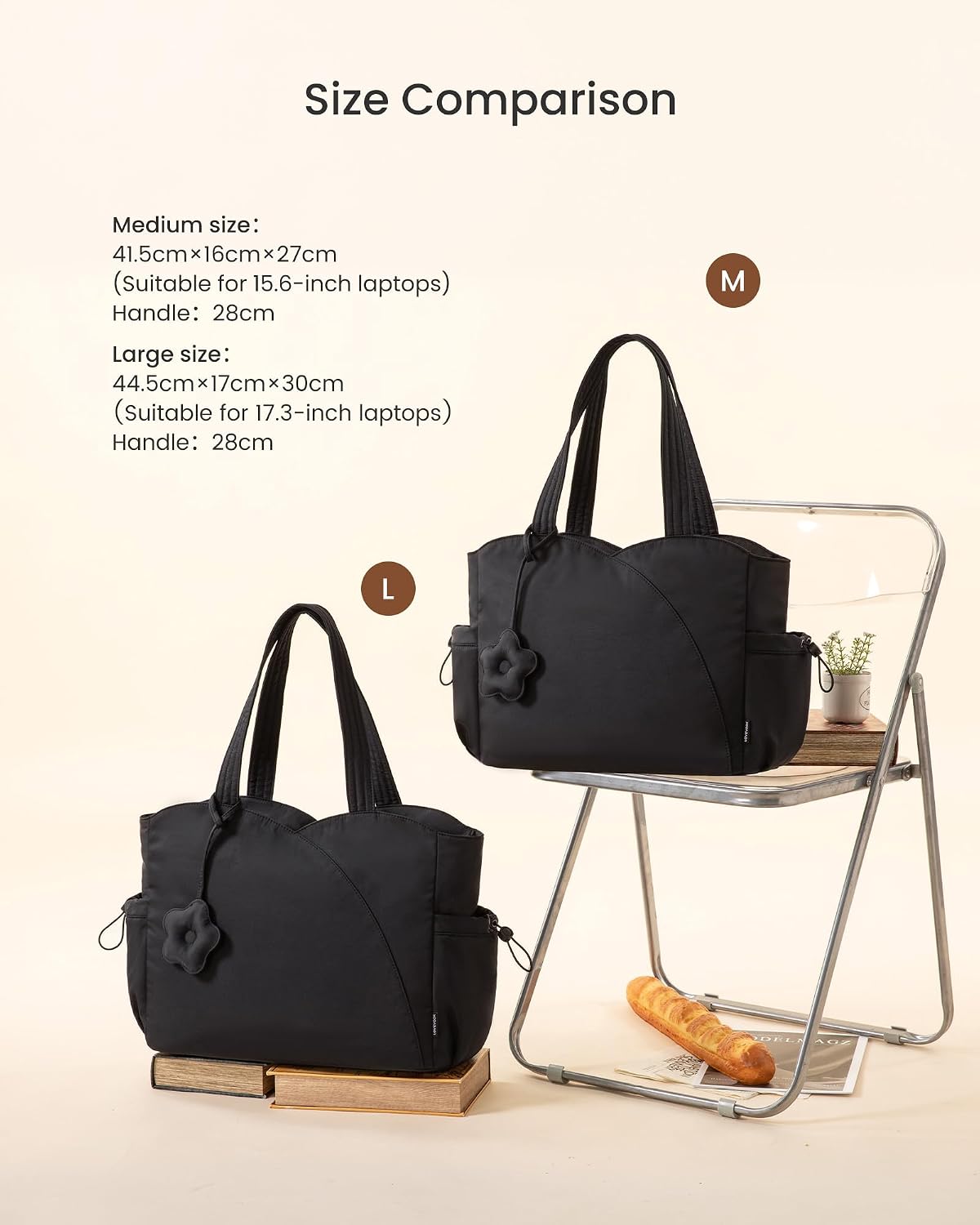 Thumbnail 4 de LOVEVOOK Puffer laptop tote bag
