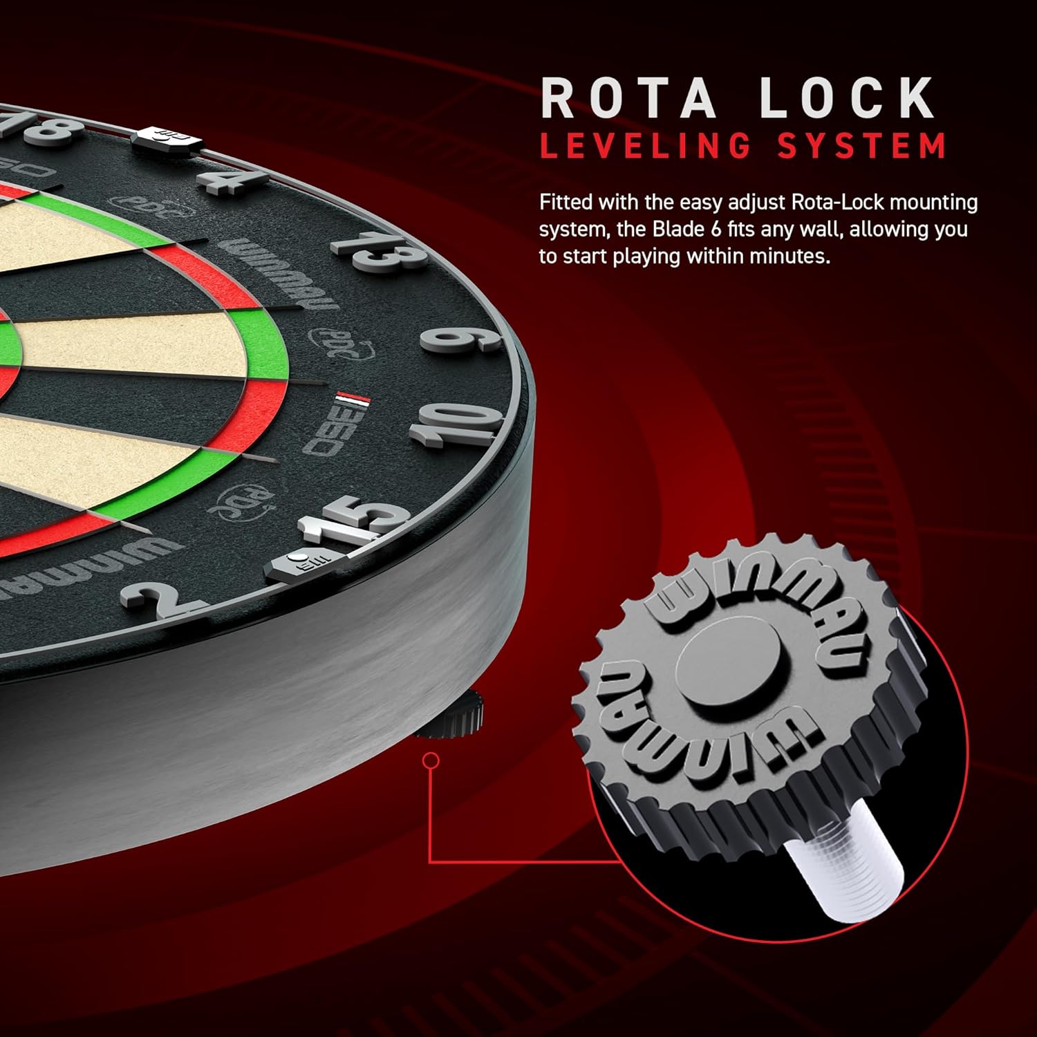 Thumbnail 5 de Winmau Blade 360 Dart Board – PDC Professional with Triple Core Technology