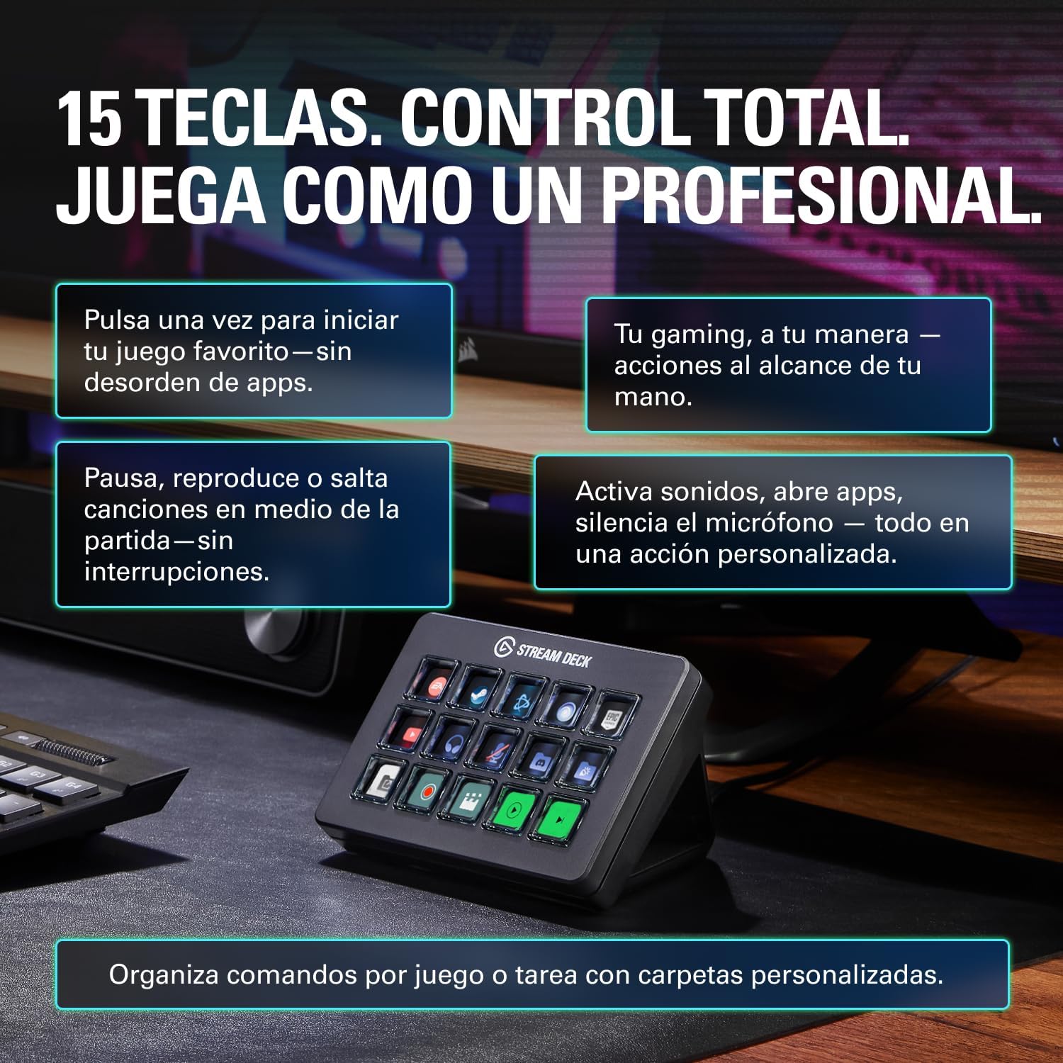 Thumbnail 2 de Elgato Stream Deck Scissor Keys Teclas Macro