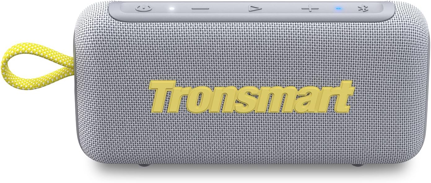 Detalle de Tronsmart Trip 2: altoparlante Bluetooth 5.3 IPX7, suono potente e autonomia da campeggio