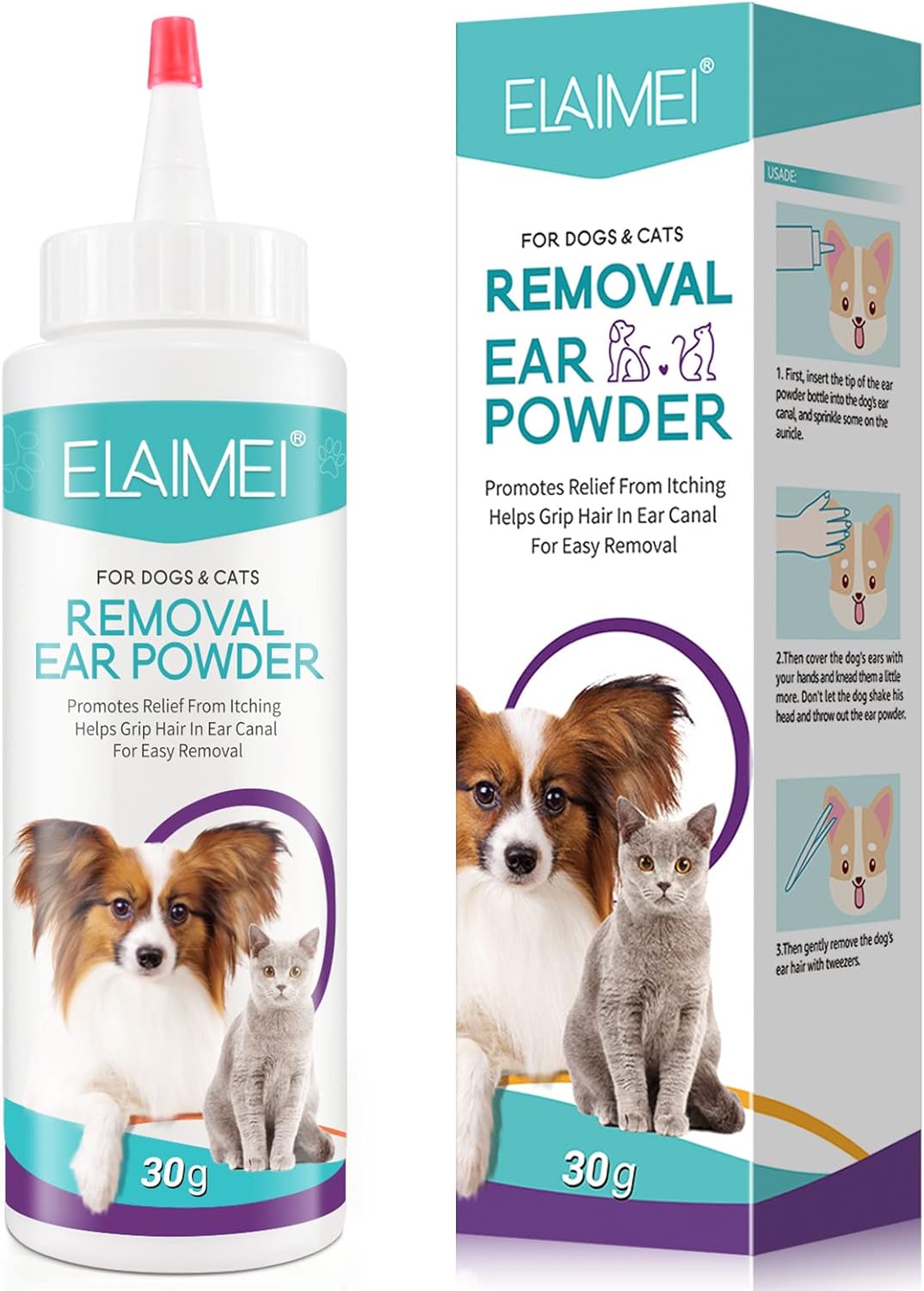Detalle de Onznoz Canker Pulver 30G Hundeohrenreiniger