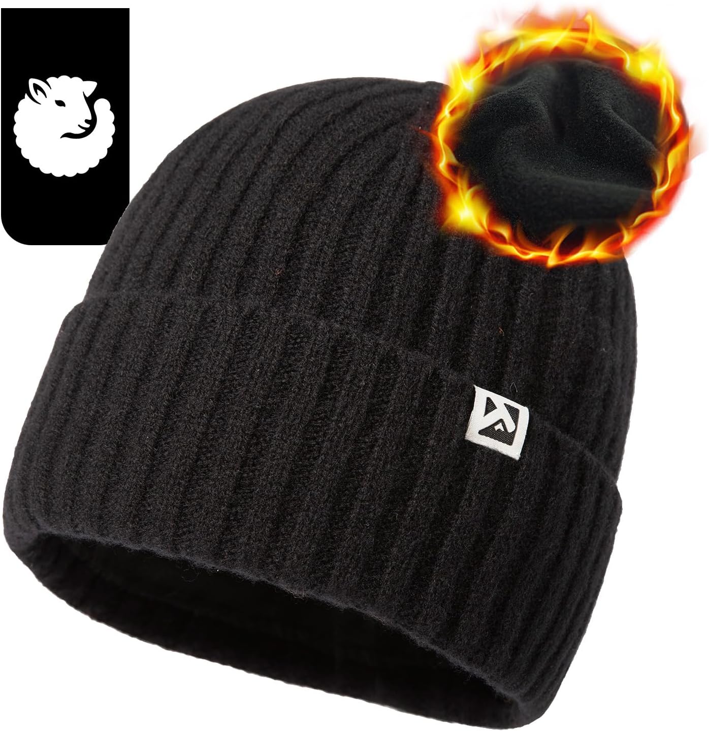 Thumbnail 6 de TOP-EX XL Merinowolle Mütze Winter 100% Merinowolle