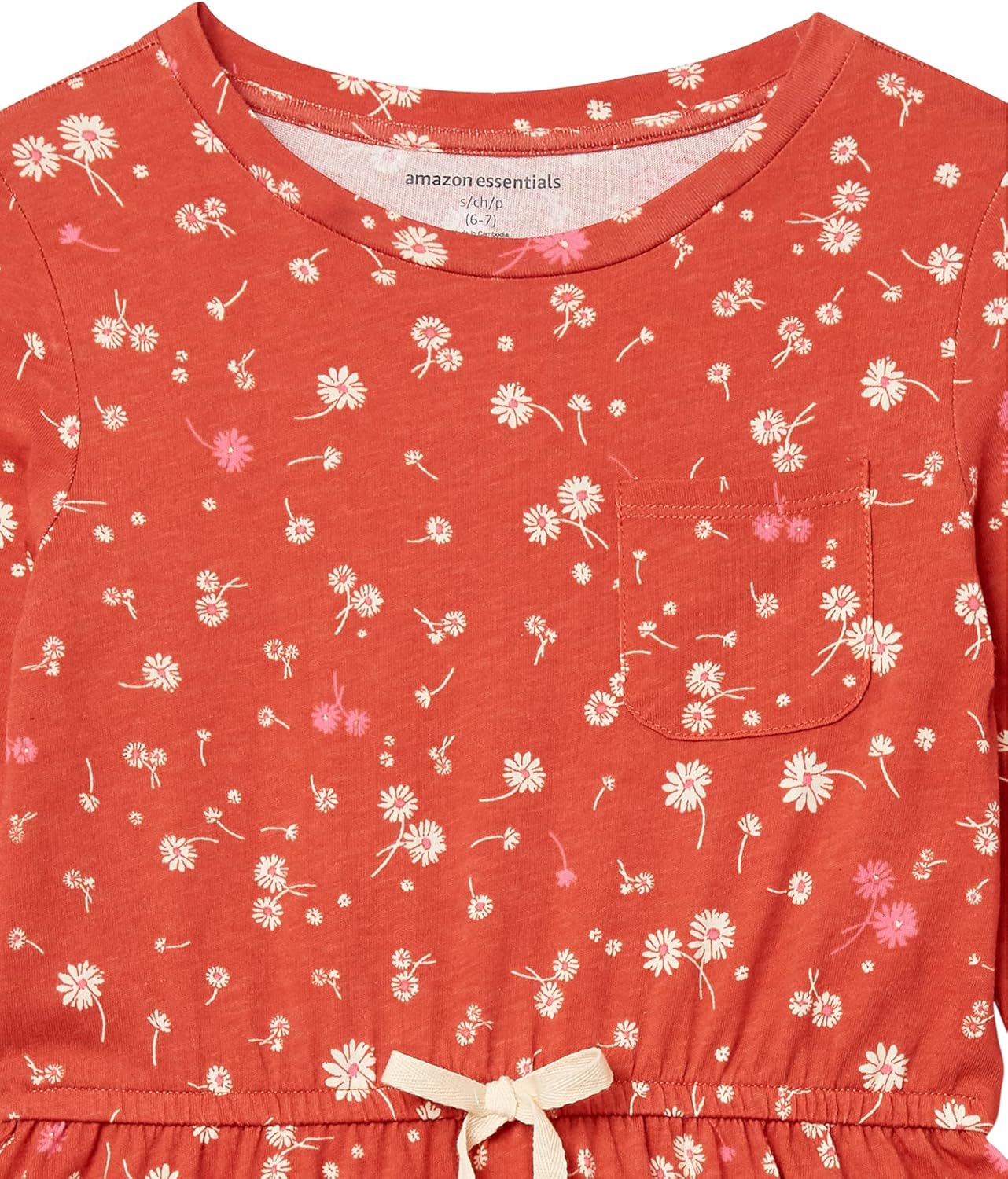Thumbnail 1 de Amazon Essentials Girls and Toddlers' Long-Sleeve Elastic Waist T-Shirt Dress