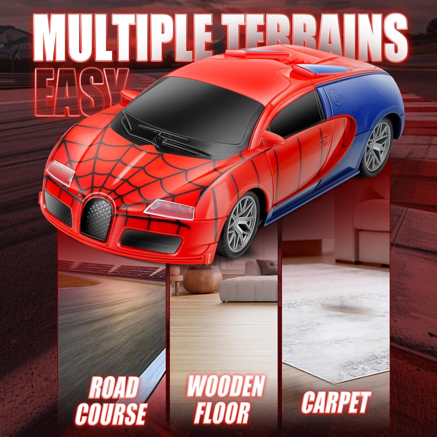 Thumbnail 4 de Aooess Spider RC Car for 3–8 Year Olds – Durable, Light-Up Remote Toy
