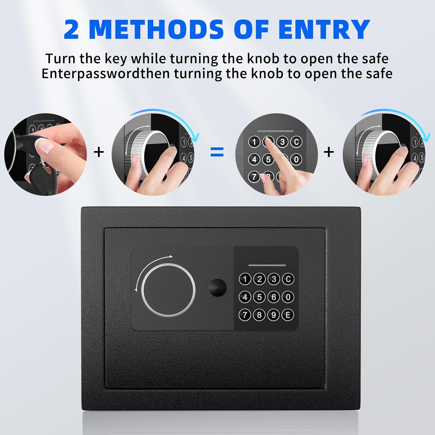 Detalle de Digital Electronic Cash Money Safe Box 6.6L