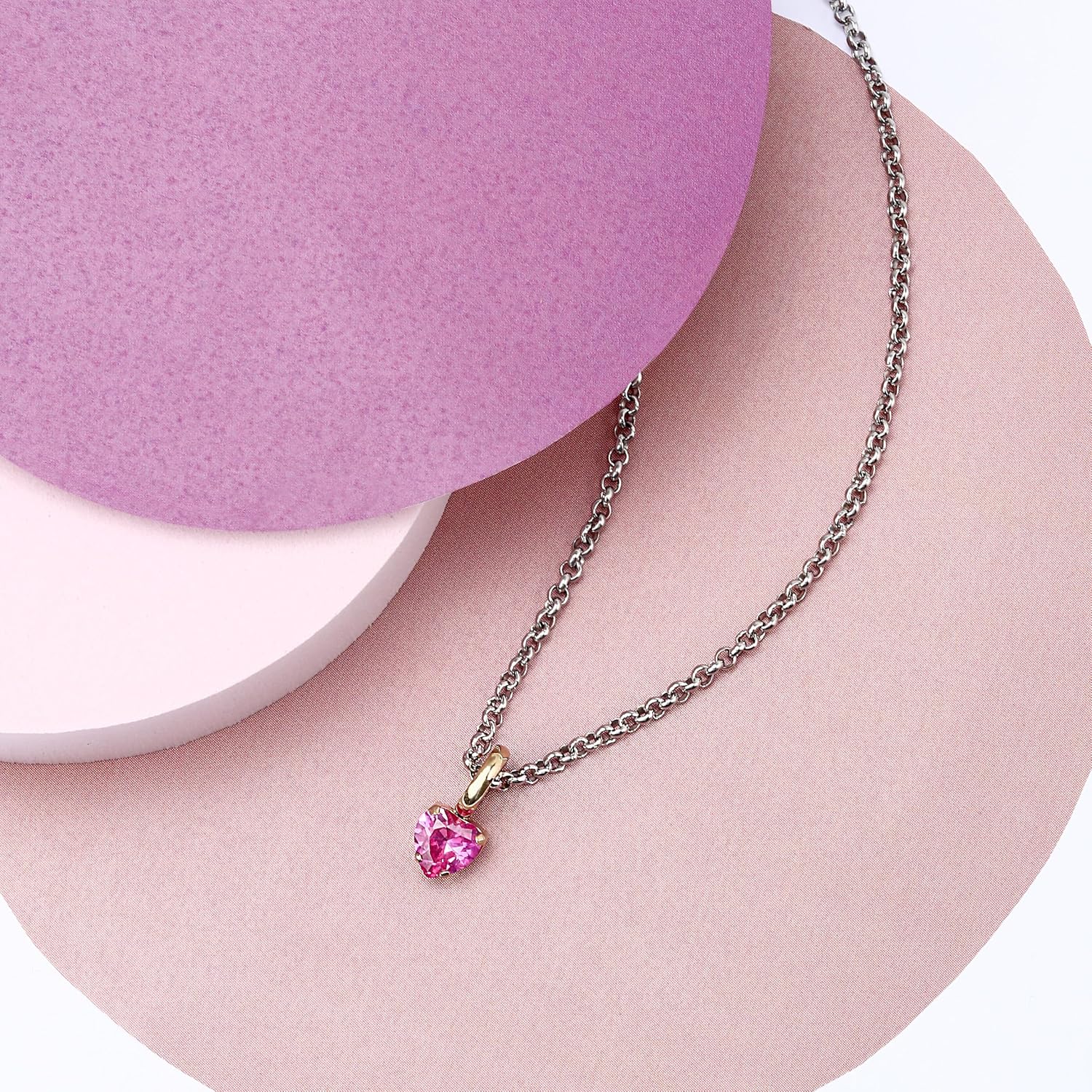 Detalle de Morellato Collana Donna Cuore in Acciaio, Zirconi – Collezione DROPS SCZ1355