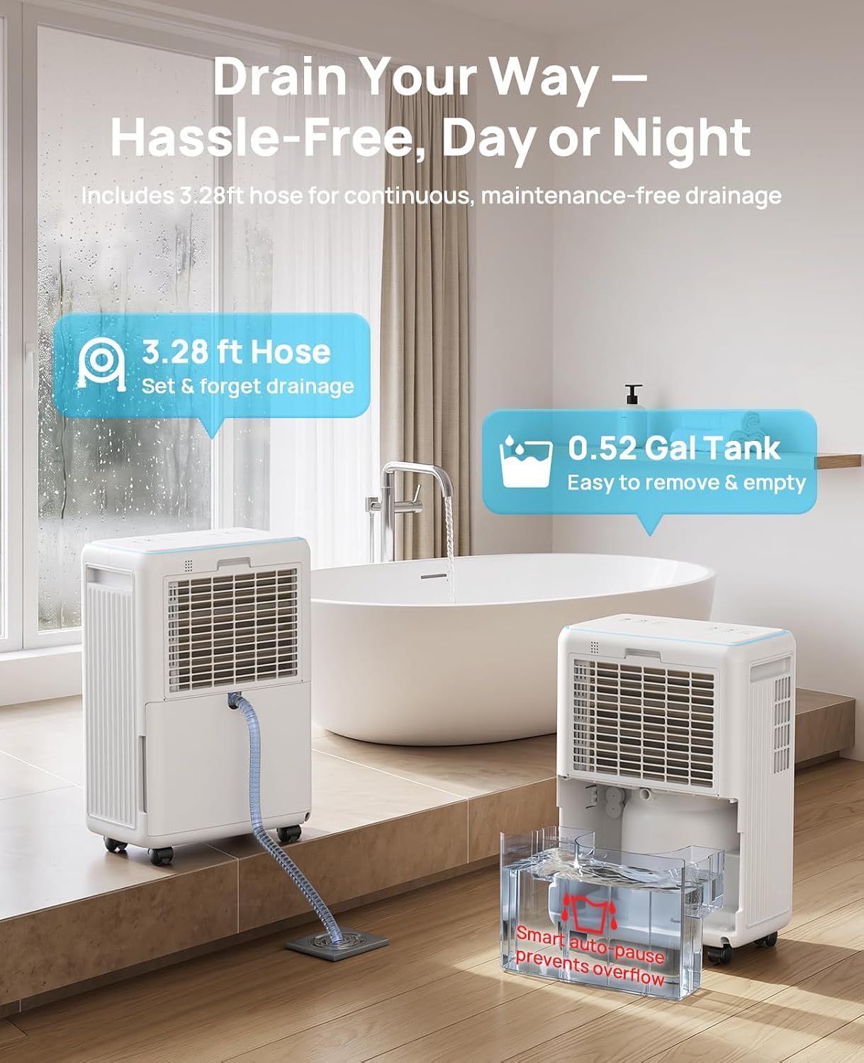 Detalle 2 de AIUSEVO Dehumidifier 26-pint