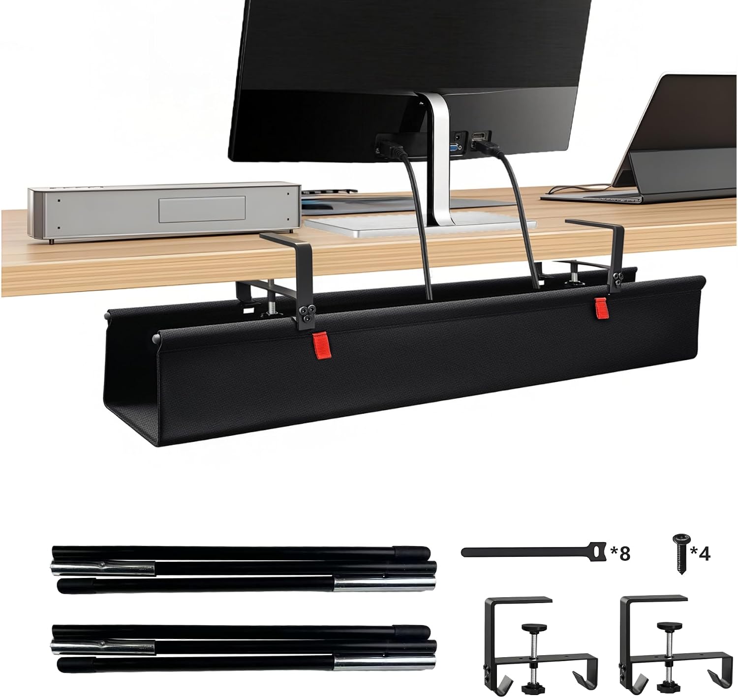 Detalle de Treibo Kabelkanal Schreibtisch 90 cm