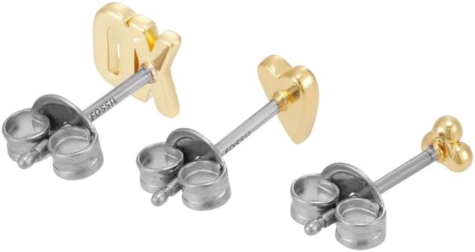 Thumbnail 2 de Fossil JA7277SET : boucles d’oreilles en laiton doré pour femme (sans pierres)