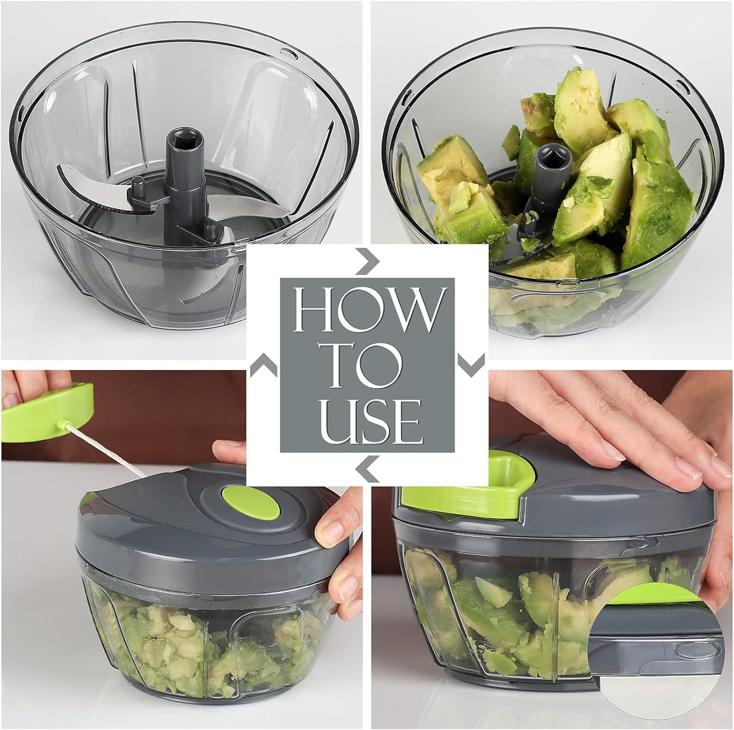 Thumbnail 5 de Ourokhome Vegetable Chopper, 500ml 🥕