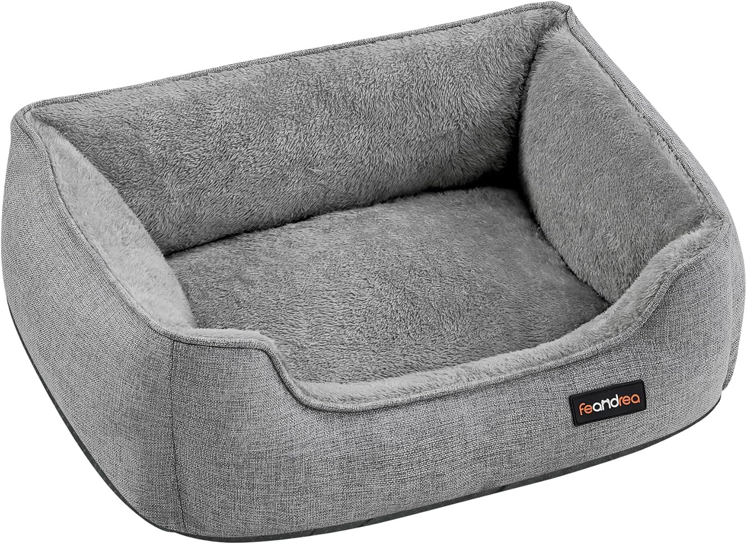 Detalle de Feandrea Dog Bed linen-look 60 x 50 x 21 cm
