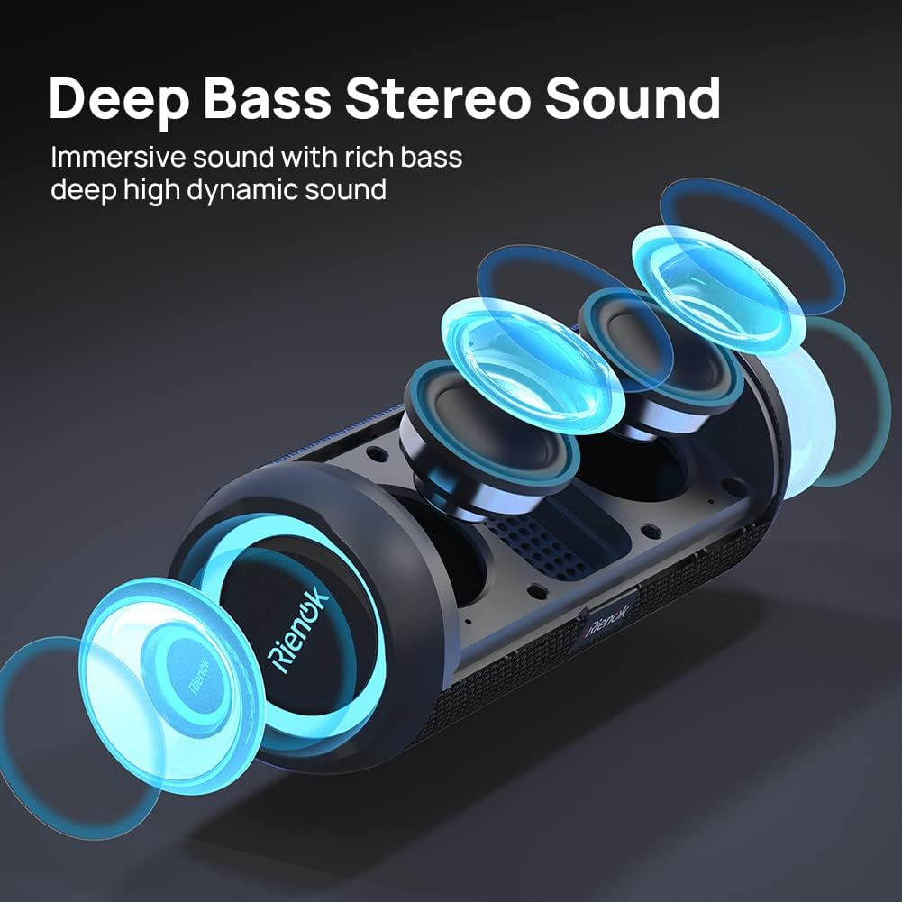 Thumbnail 1 de RIENOK Bluetooth Speaker 30W portable wireless speaker
