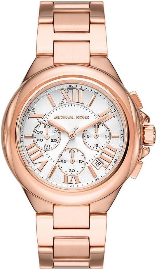 Thumbnail 4 de Michael Kors Orologio Camille da donna: cronografo al quarzo 43 mm in acciaio dorato