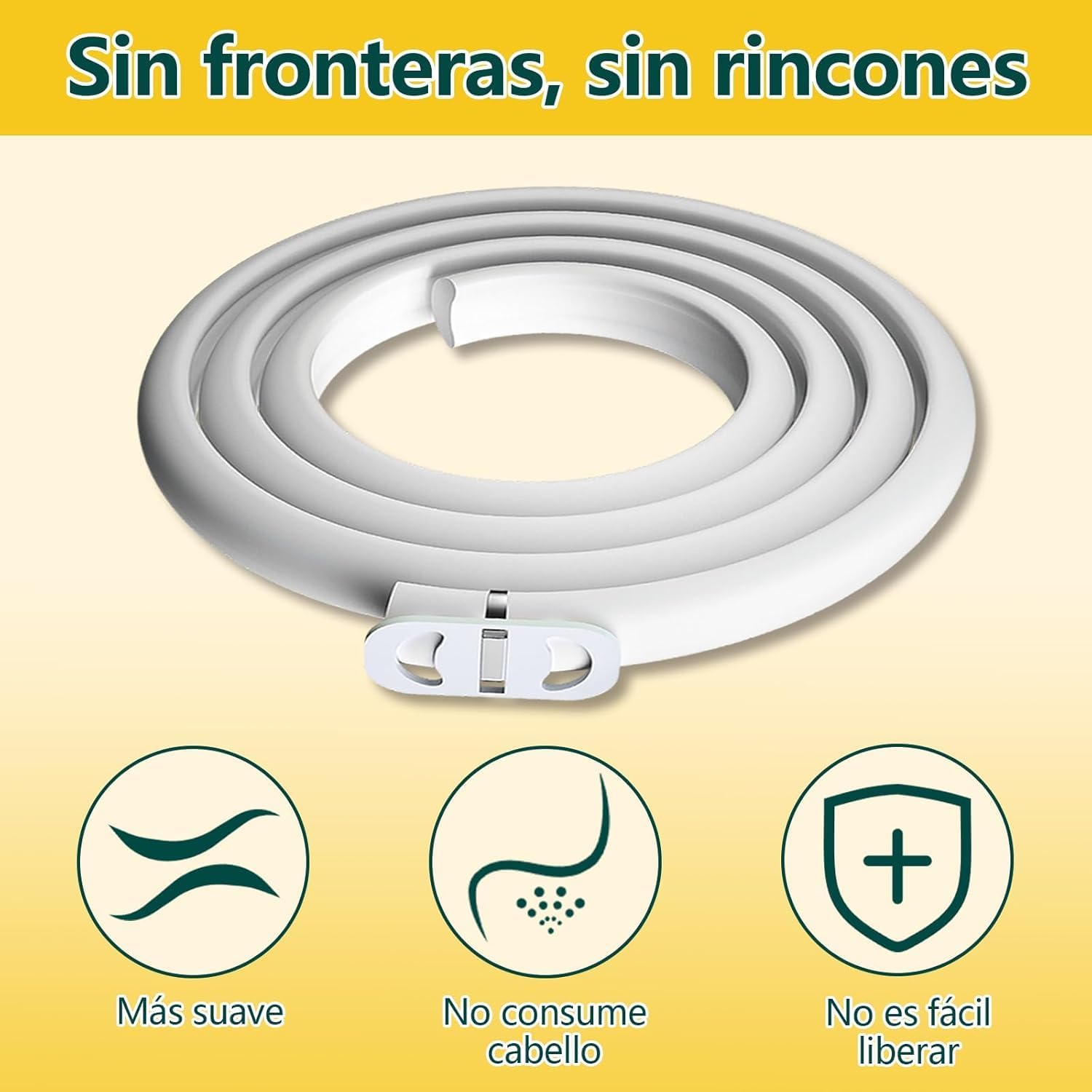 Detalle de Collar Antiparasitario para Perros Asticers (65 cm) – Protección de pulgas y garrapatas hasta 24 meses