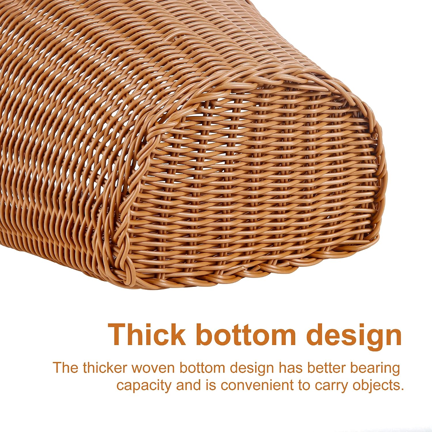 Detalle 1 de Woven plastic bike basket