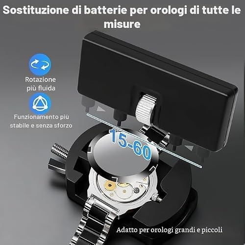 Thumbnail 4 de Kit Orologiaio Professionale Yeecka: set completo per riparazioni, sostituzione batteria e regolazione cinturini