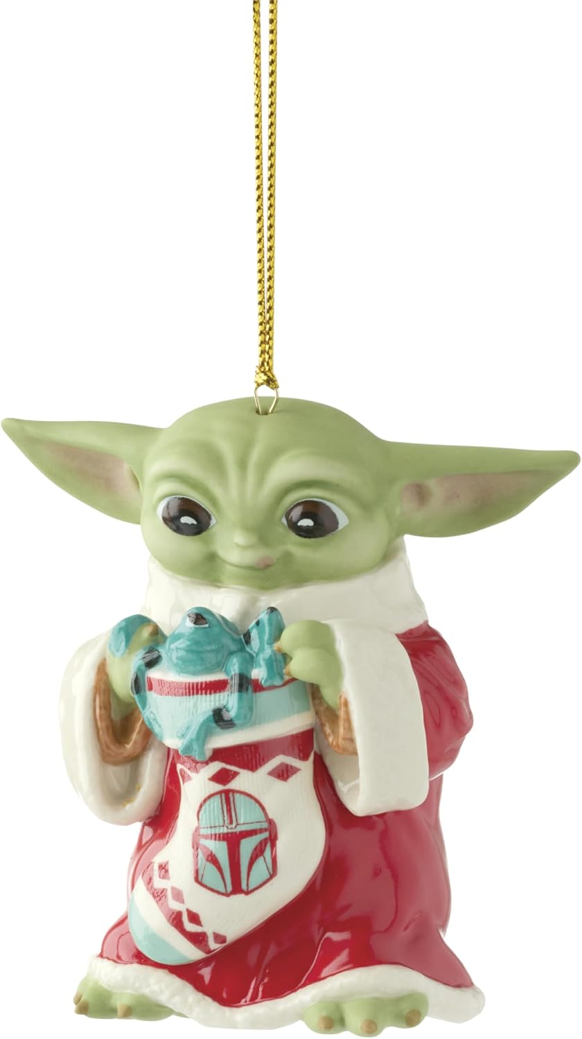 Detalle de Lenox 894902 イウォークのクリスマスオーナメント ブラウン、24Kゴールドアクセント付き