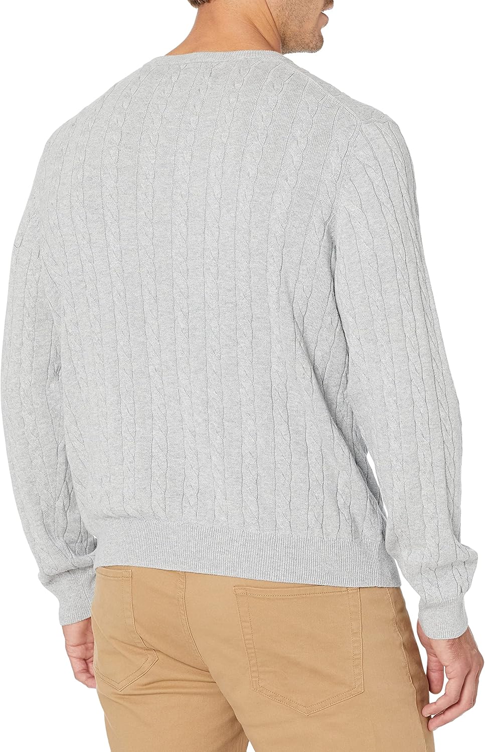Thumbnail 1 de Amazon Essentials Men's Crewneck Cable Cotton Jumper