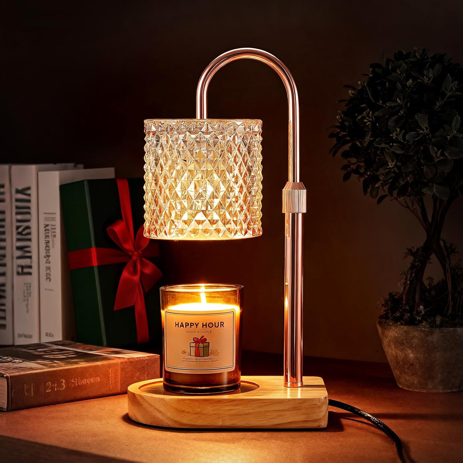 Thumbnail 6 de Lampe Chauffe Bougie avec Minuterie et Variateur - Hauteur Réglable, 2 Ampoules 50W, sans Flamme