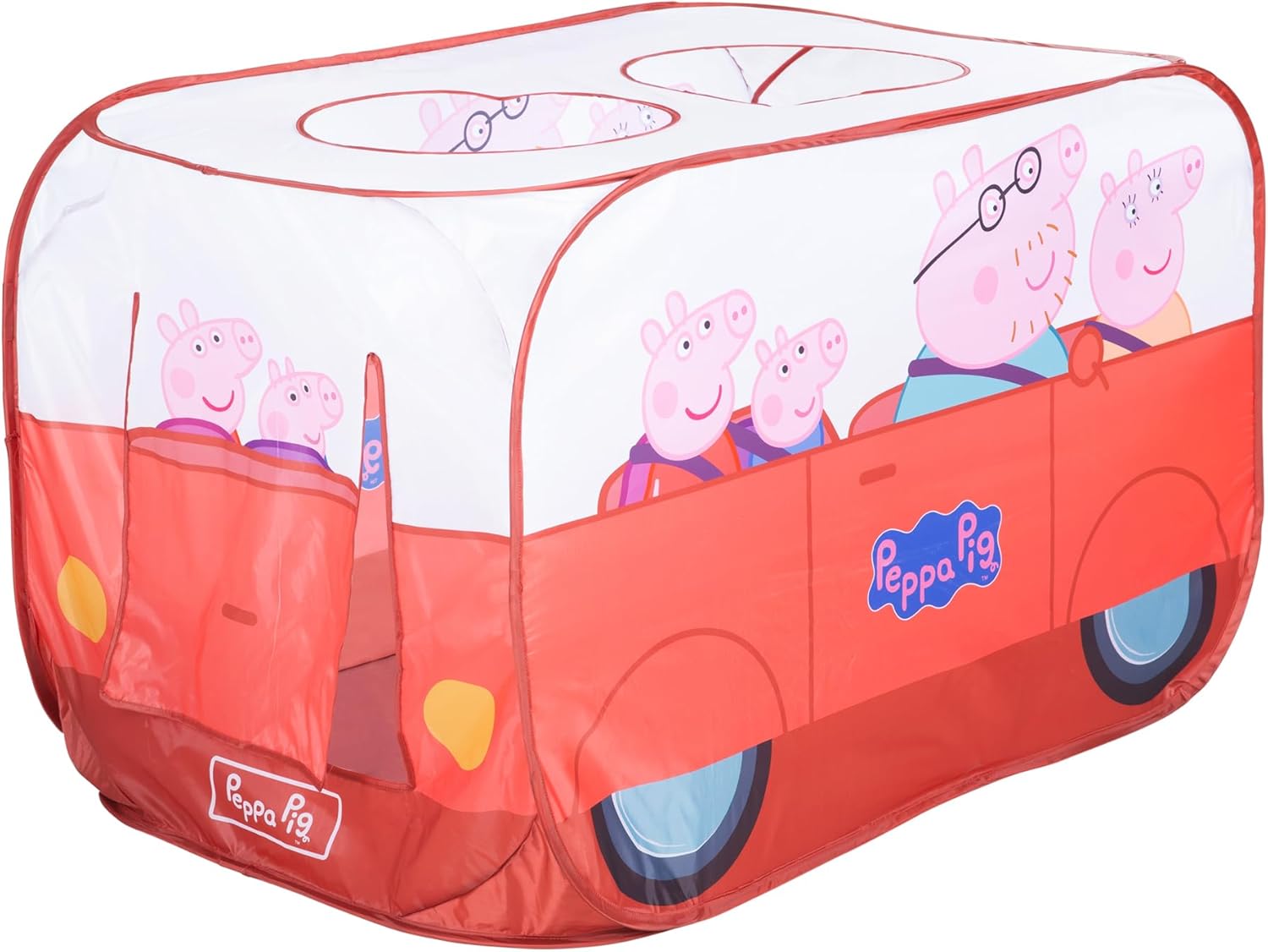 Detalle de roba Pop-Up Spielzelt Peppa Pig – Autoform, 75 × 75 × 120 cm, indoor & outdoor