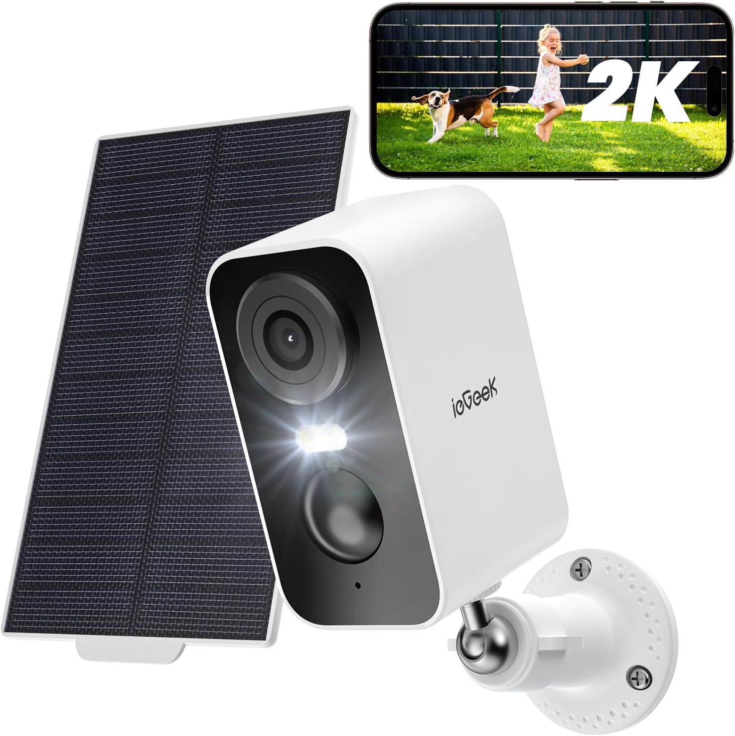 Detalle de ieGeek Solar Security Camera