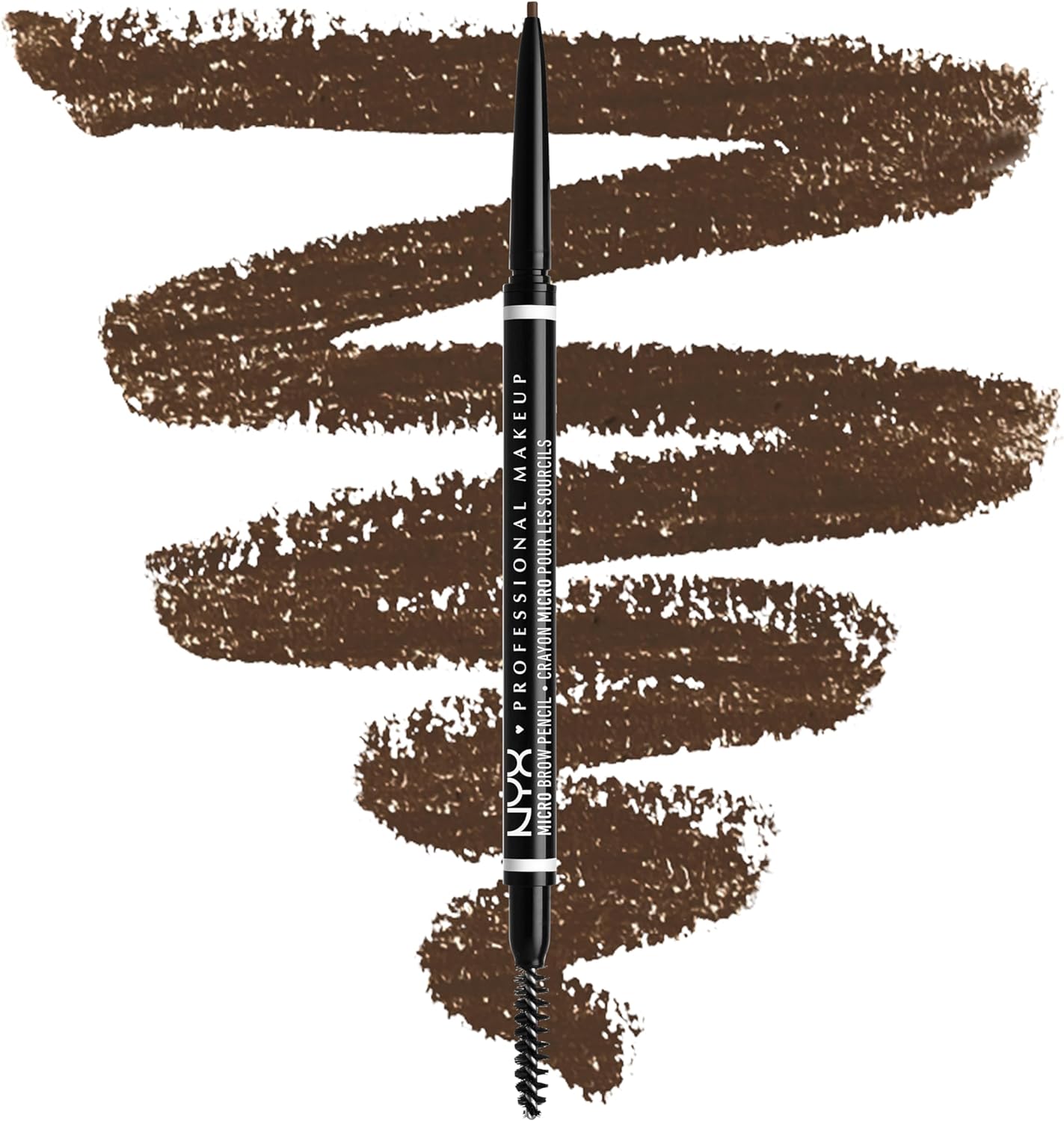 Detalle de NYX Professional Makeup Micro Brow Pencil Brunette, matita sopracciglia automatica doppio lato con scovolino
