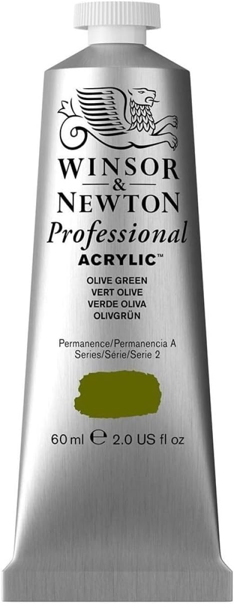 Detalle de Winsor & Newton Professional Acrylfarbe Olivgrün 60 ml – 2320447