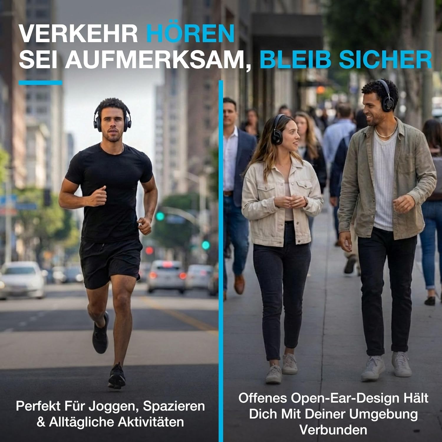 Thumbnail 1 de JLab JBuds Open Ear kabellose Over-Ear-Bluetooth-Kopfhörer mit Open-Back Design