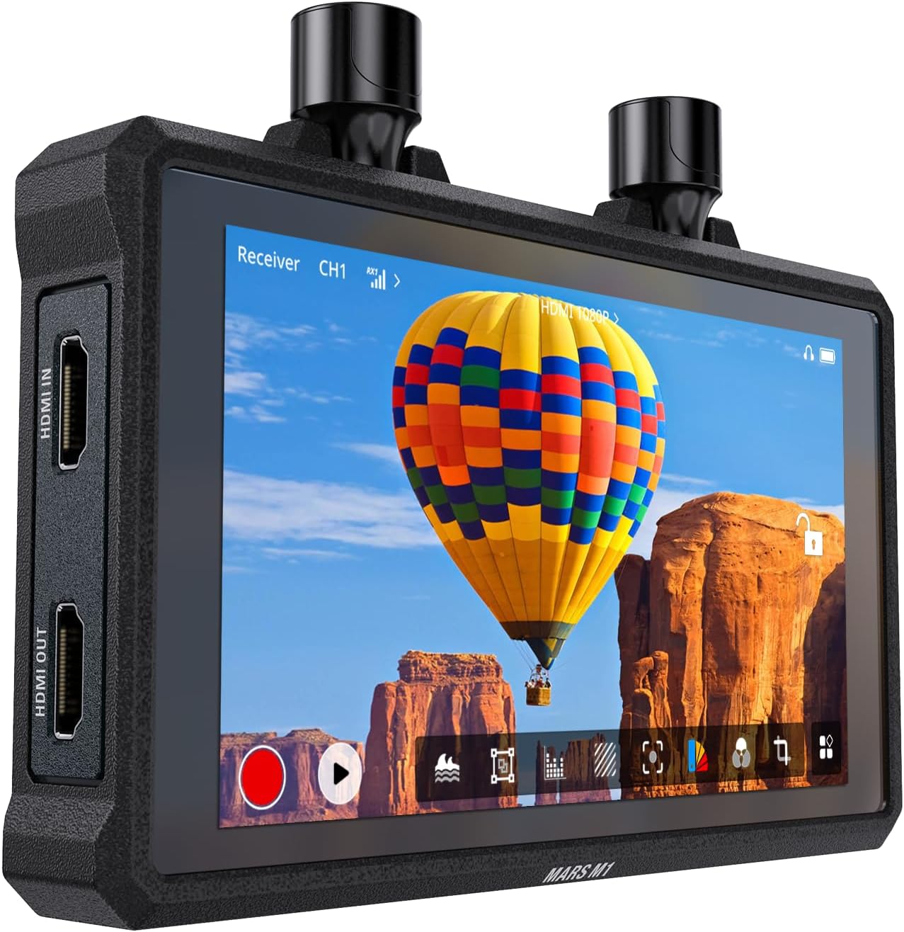 Hollyland Mars M1 Enhanced 3-in-1 Wireless SDI/HDMI Transmission Kit (Transmitter, Receiver & Monitor) with 450ft LOS