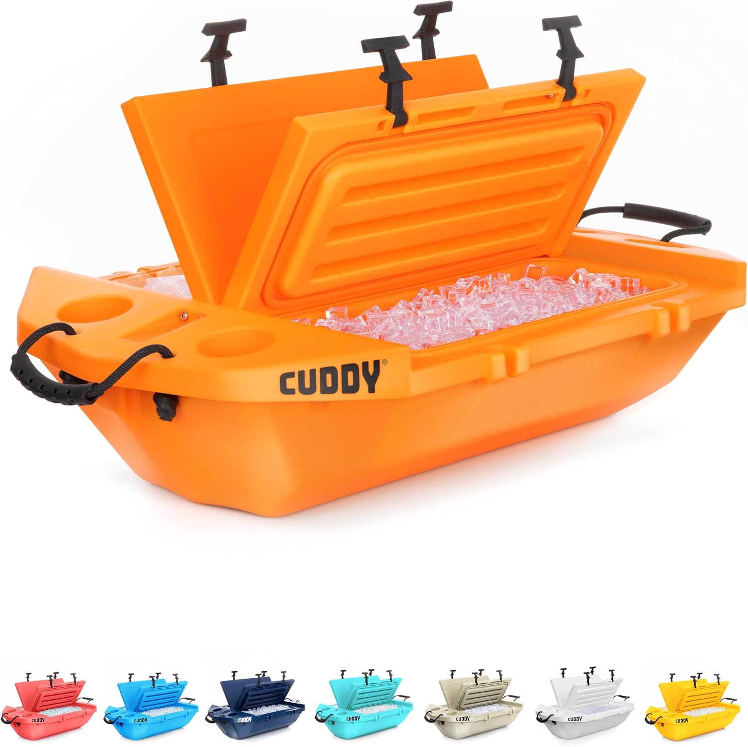 CUDDY Floating Cooler and Dry Storage Vessel (40QT) – Amphibious Cooler for Land and Water