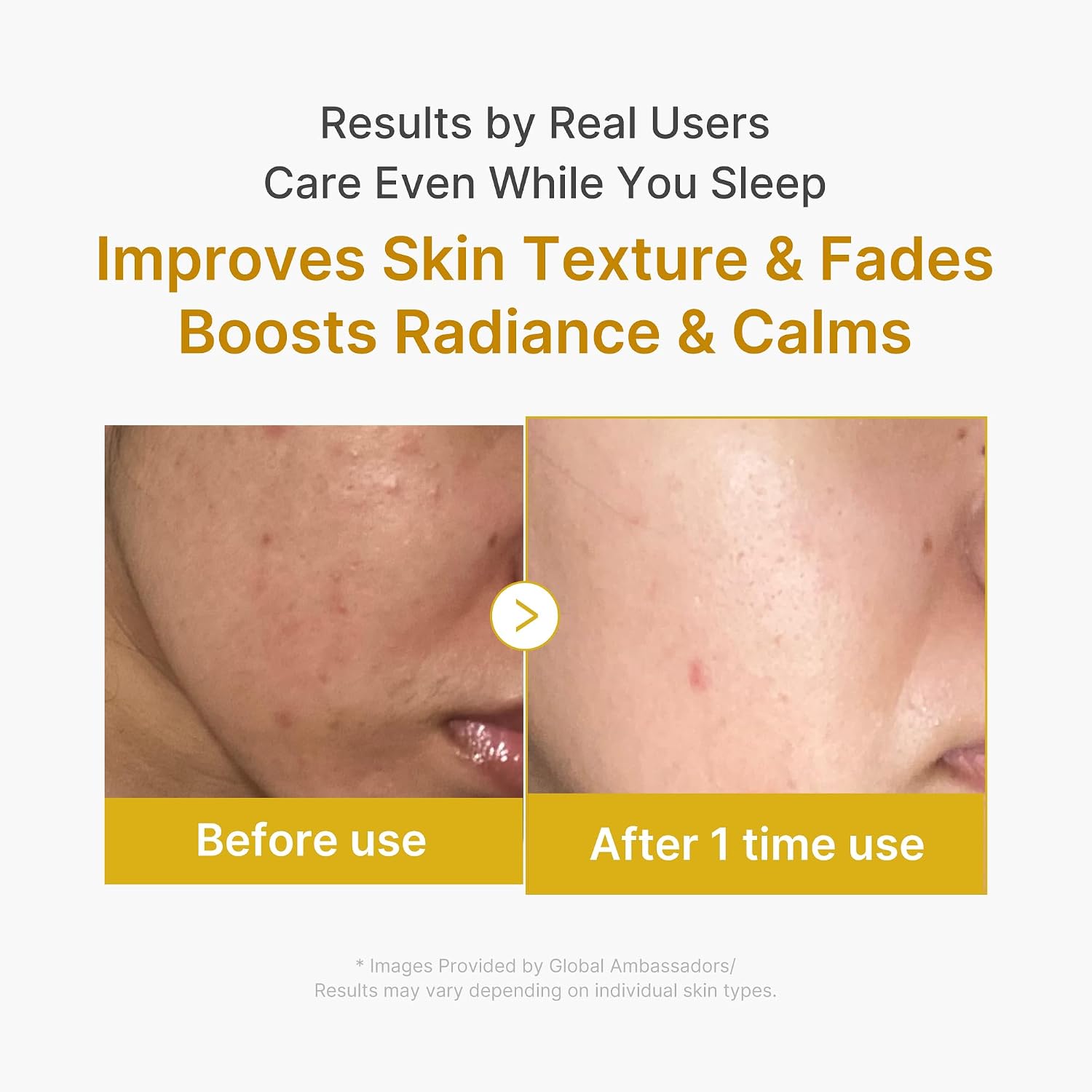 Detalle de Medicube Turmeric Overnight Wrapping Peel-Off Maske – Kurkuma-Nachtmaske für Glass Skin über Nacht
