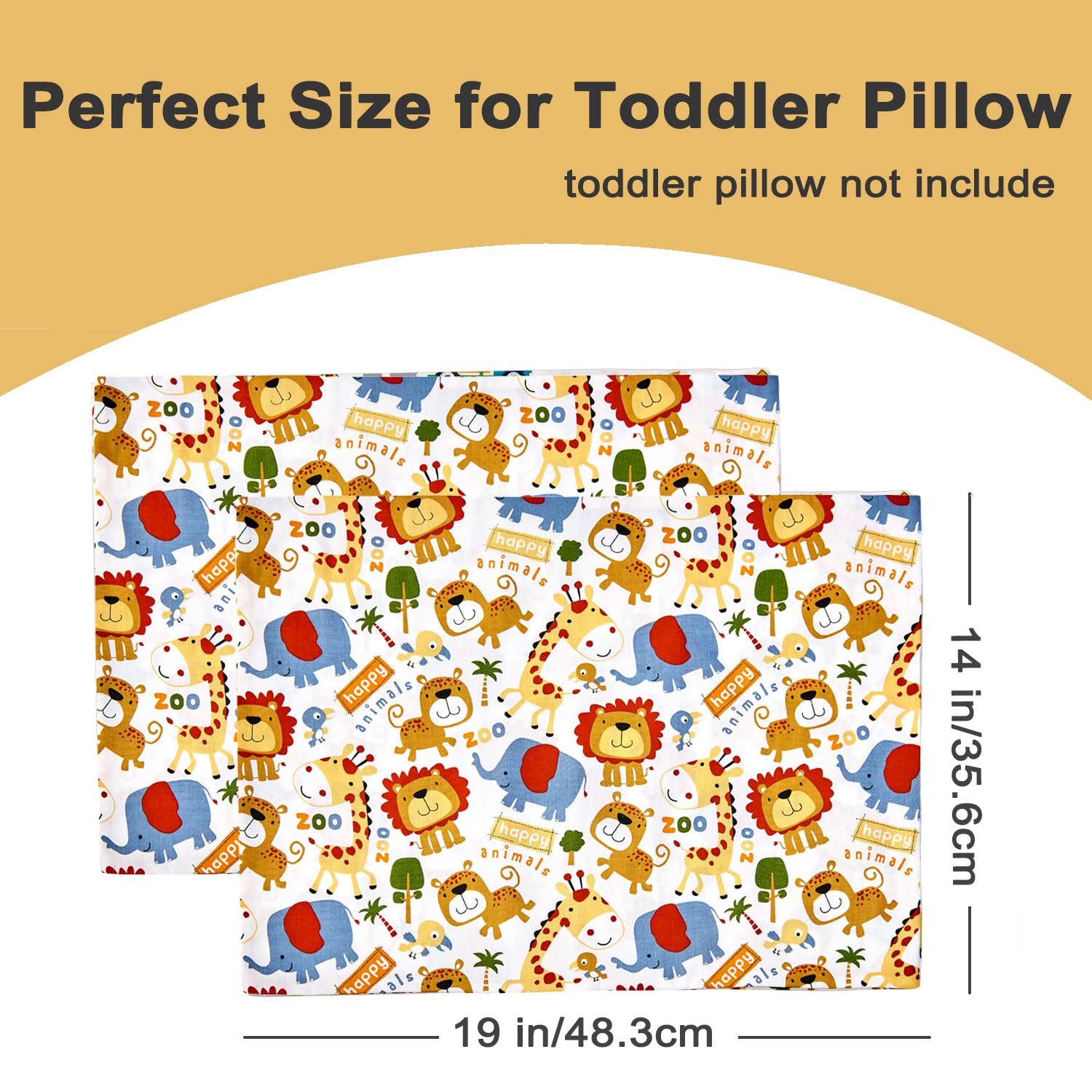 Detalle 2 de IBraFashion Toddler Pillowcases, 14 x 19 Inch