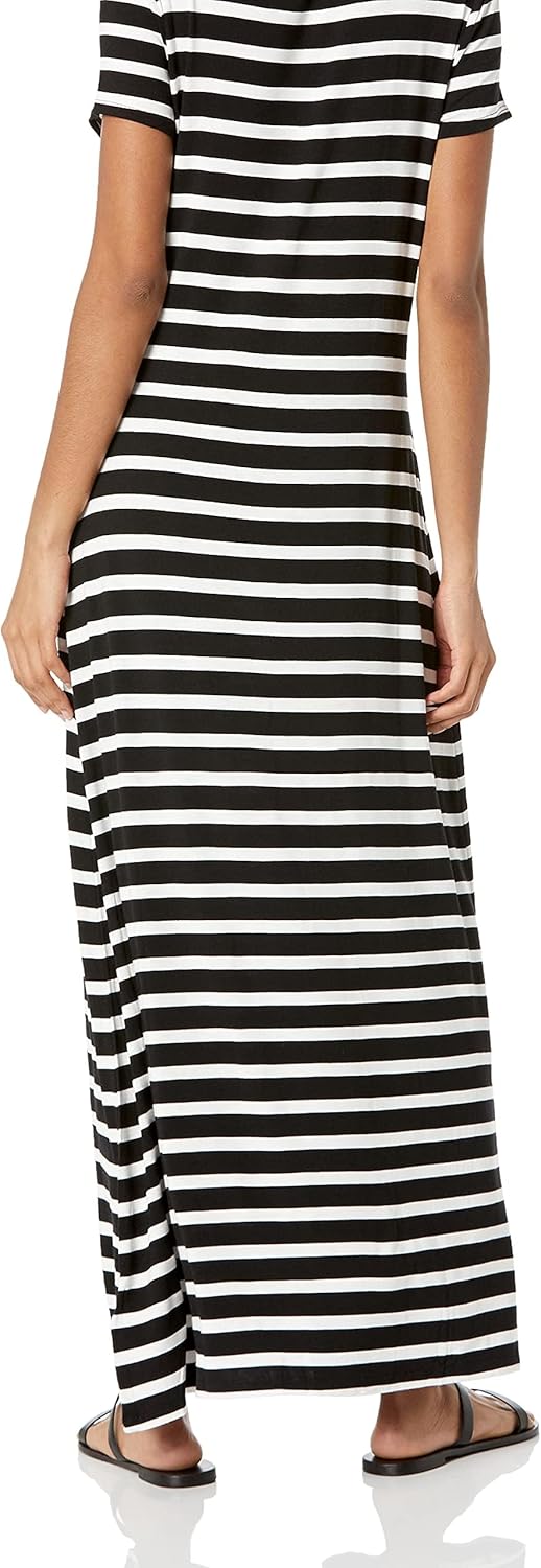 Thumbnail 2 de Amazon Essentials Damen Kurzärmeliges Maxikleid aus Viskose-Stretch-Jersey (fließend)