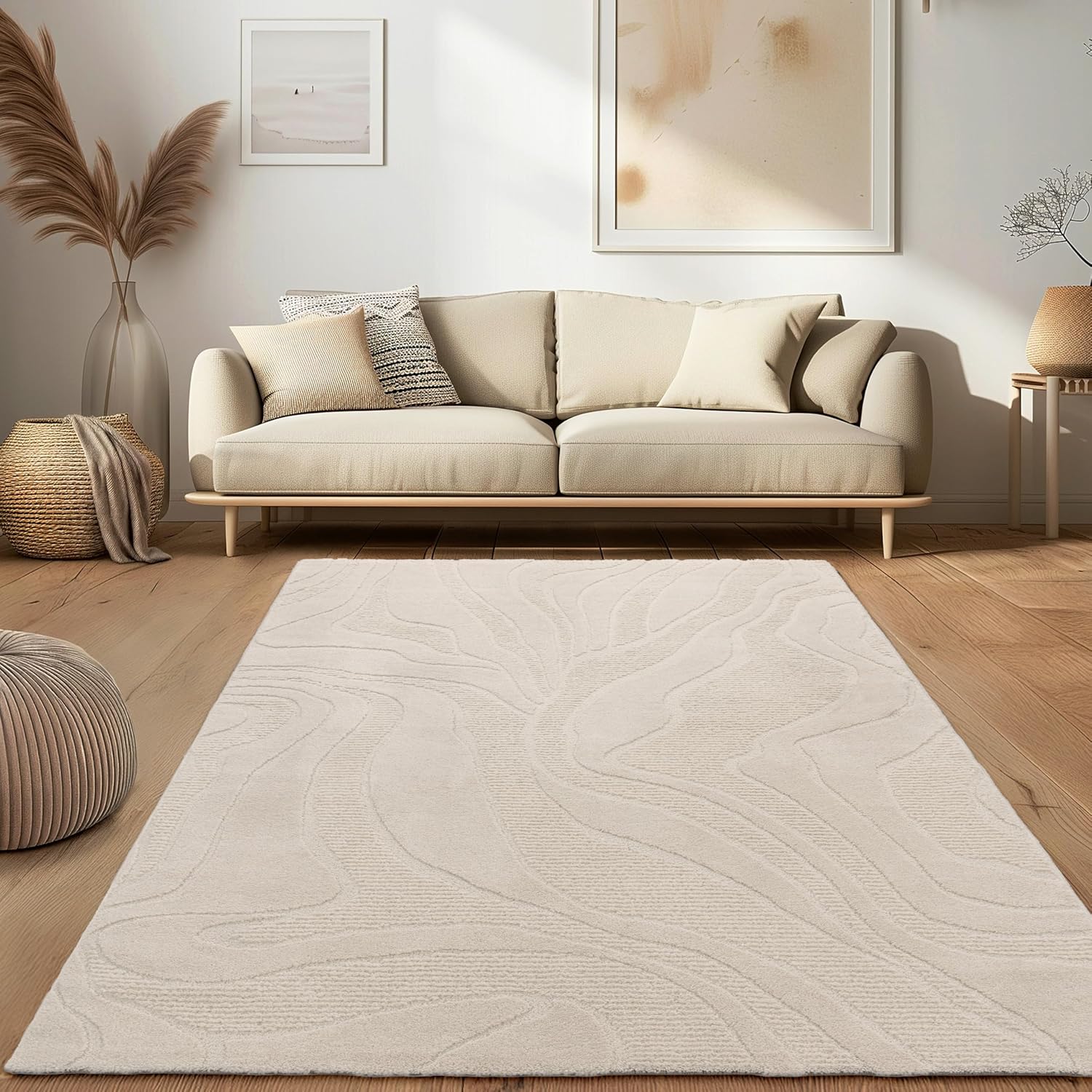 Detalle de Paco Home Tapis 120x160 cm Tapis à Poils Courts