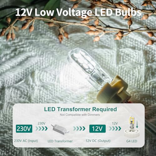 Detalle de DiCUNO Ampoule LED G4 12V 1,5W – Blanc froid 6000K, Lot de 10