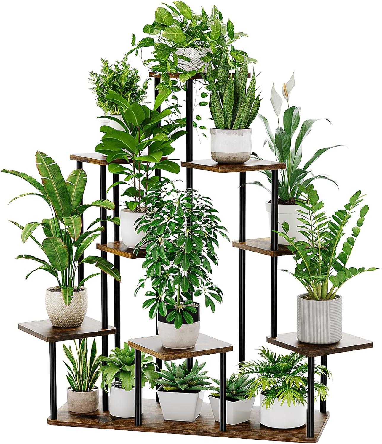 Detalle de Bamworld 9-Tier Large Indoor Plant Stand