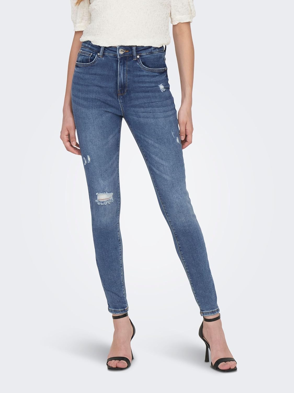 Detalle 2 de ONLY Women's Onlmila Life Hwsk ANK DST Bj139944 Noos Jeans