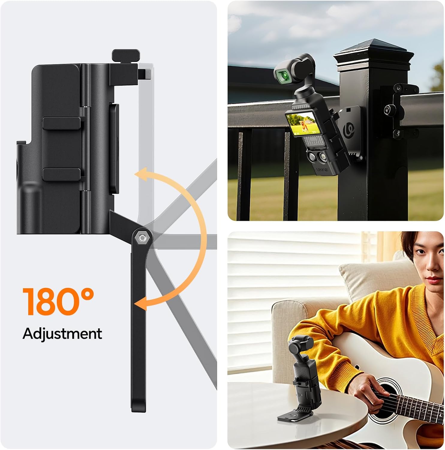 Thumbnail 4 de ULANZI PK15 Magnetische Erweiterungshalterung für DJI Osmo Pocket 3 mit Kaltem Schuh