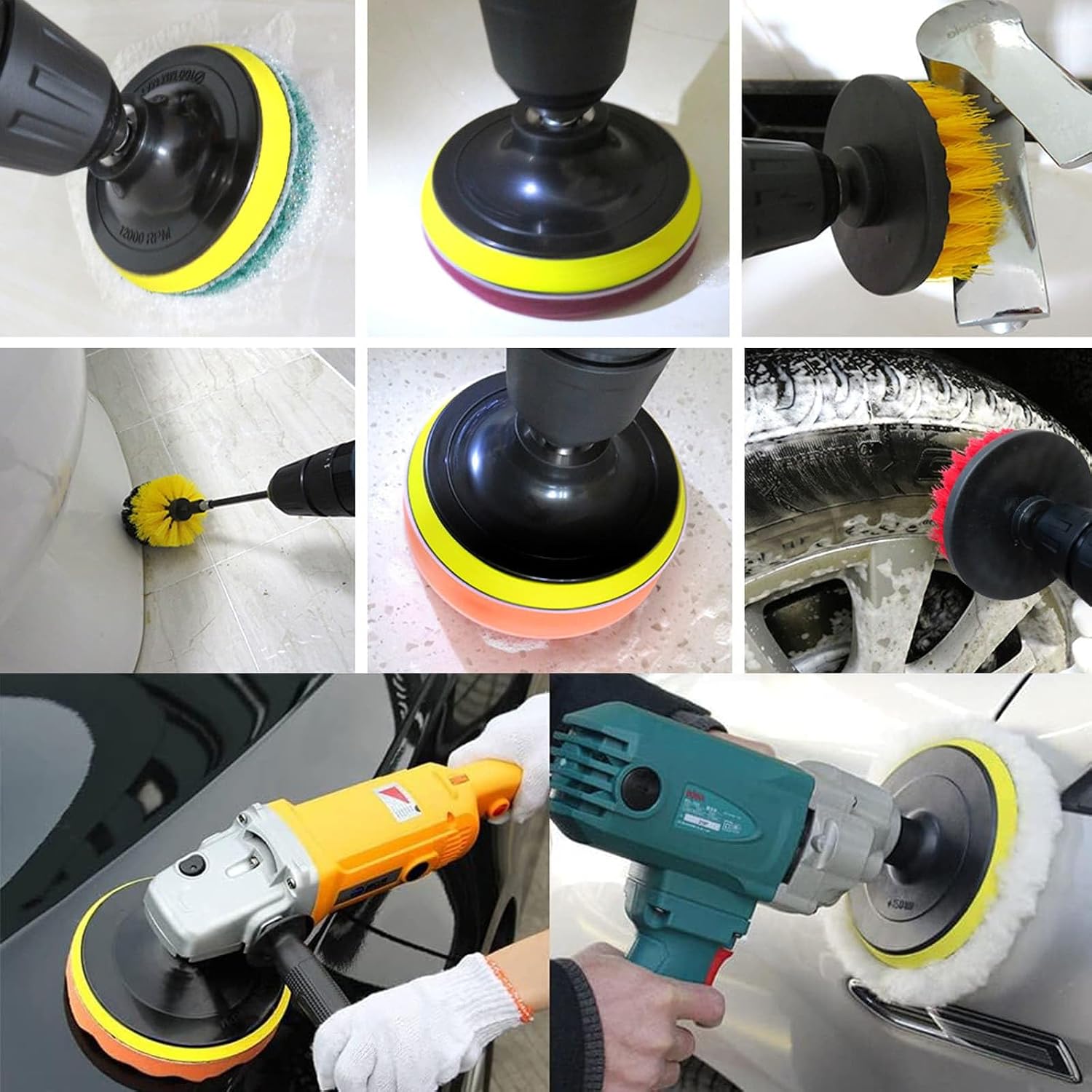 Thumbnail 6 de Drill Brush Attachments Set 23 Pack Scrubber Kit – All-in-One Cleaning Power for Bathrooms and More