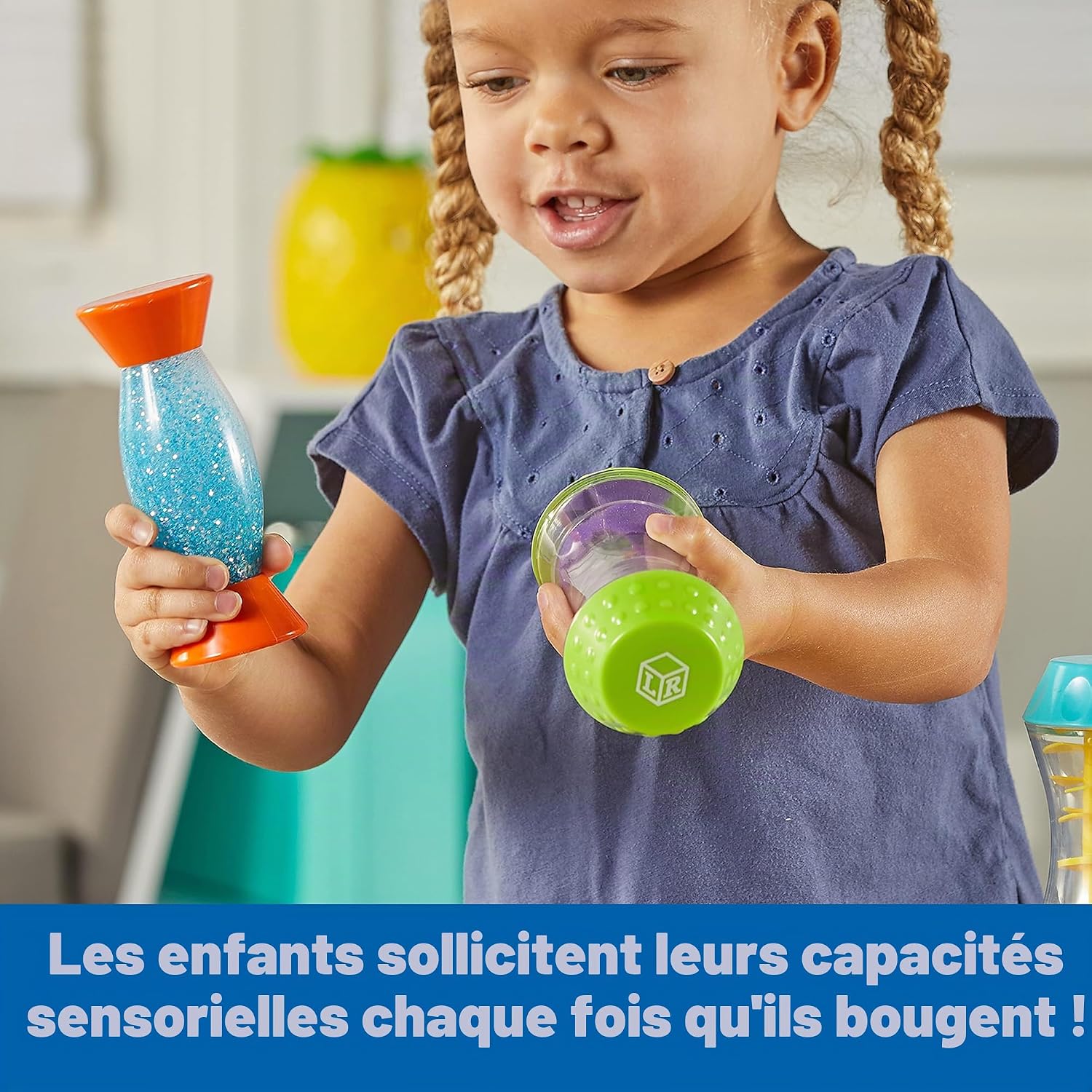 Thumbnail 2 de Learning Resources Trio sensorische buizen met glitter, kralen en zand