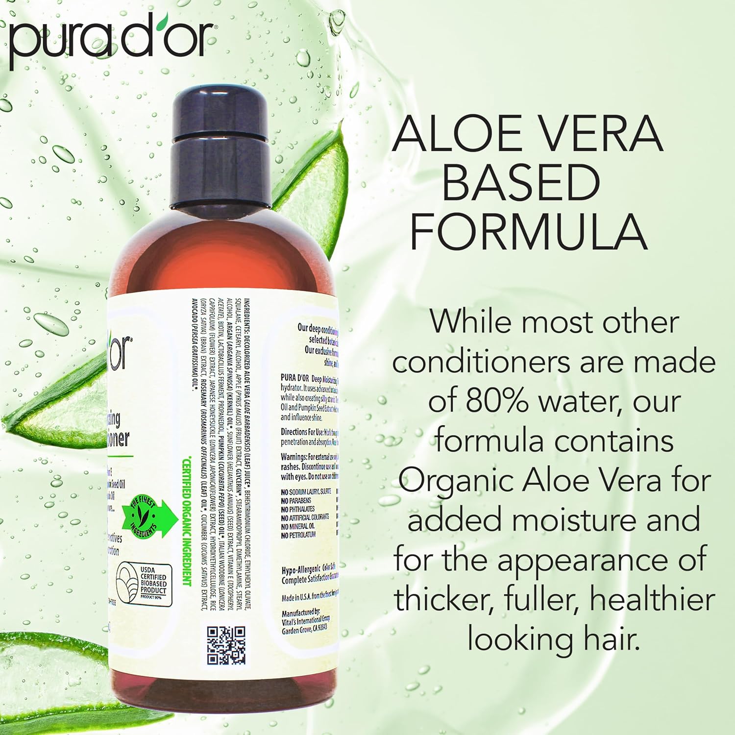 Thumbnail 2 de PURA D'OR Deep Moisturizing Biotin Conditioner 16 oz