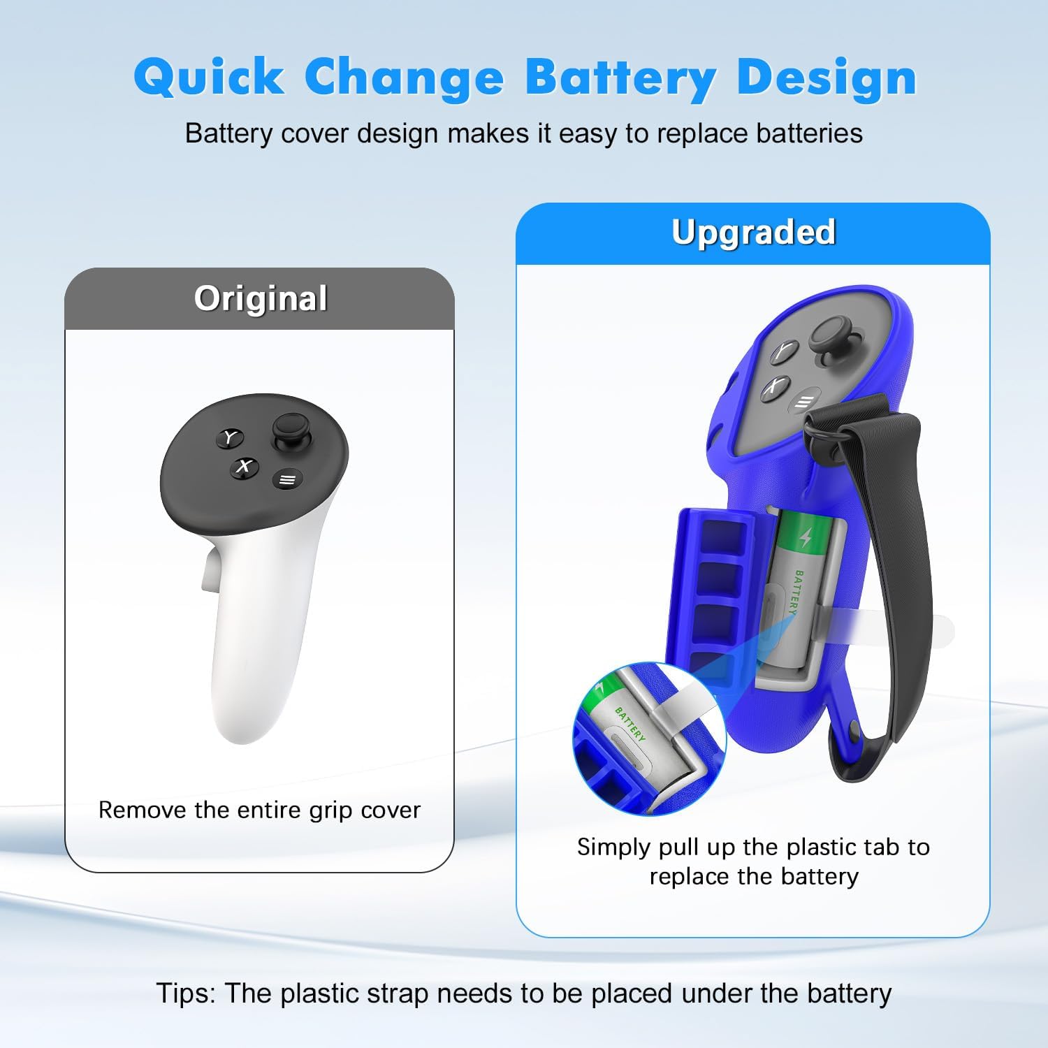 Thumbnail 5 de Tyasoleil Étui en silicone et accessoires pour Meta/Oculus Quest 3S (housse cuir, cache-visage, coques manette)