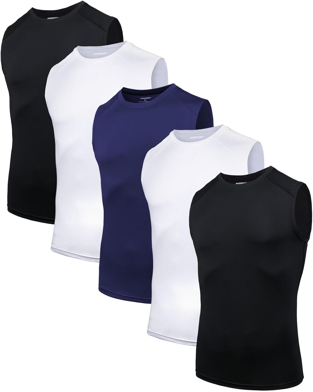 Detalle de AMZSPORT 5 canotte compressive traspiranti