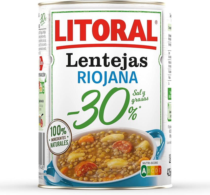 Thumbnail 4 de Litoral Lentejas Riojana Pack 10x425 g — 4,25 kg 🥣