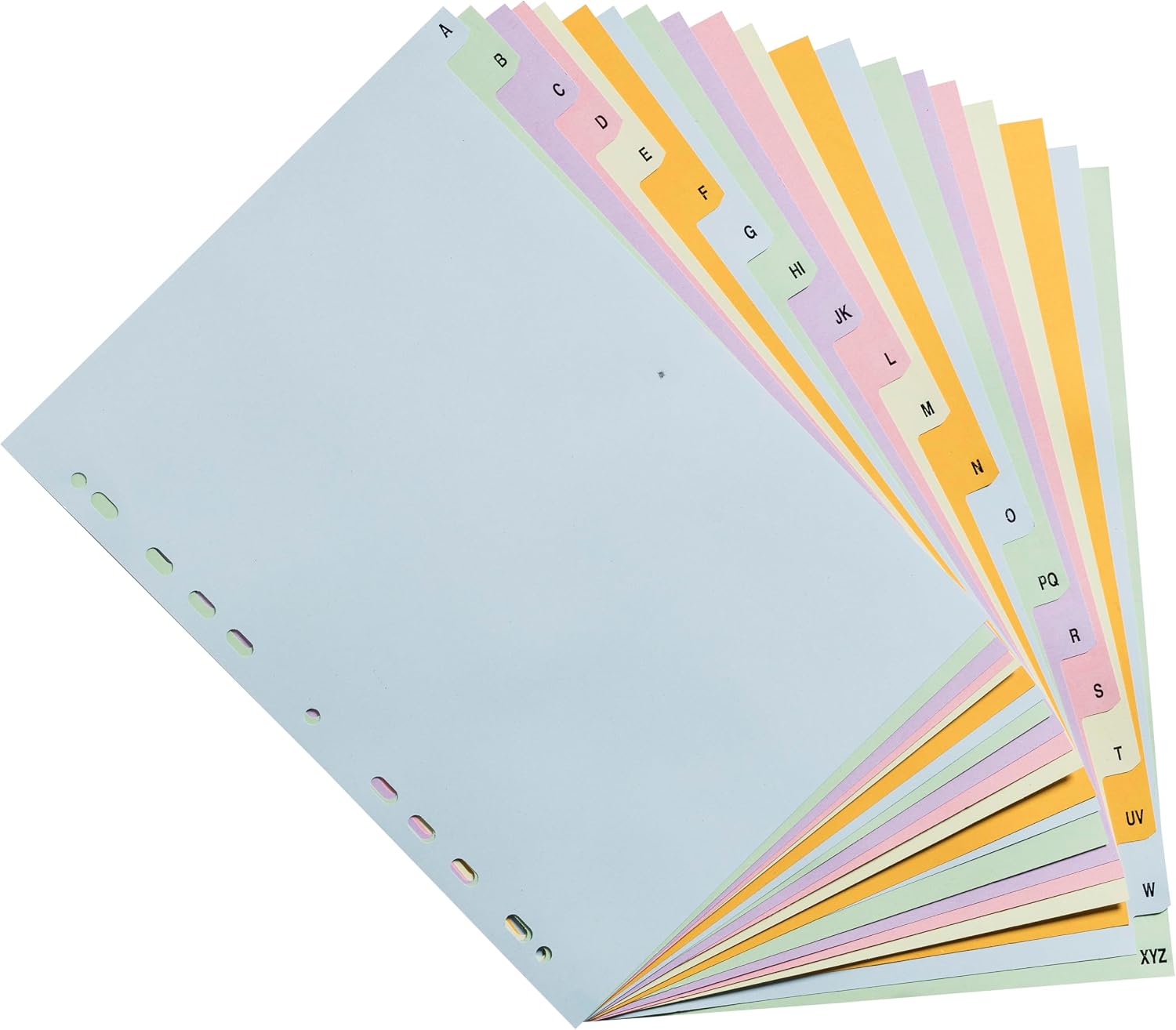 Thumbnail 1 de Exacompta 2621E Register aus Pastellkarte 170 g/m² Forever mit 20 alphabetischen Drucktasten A–Z, A4, 22,5 x 29,7 cm
