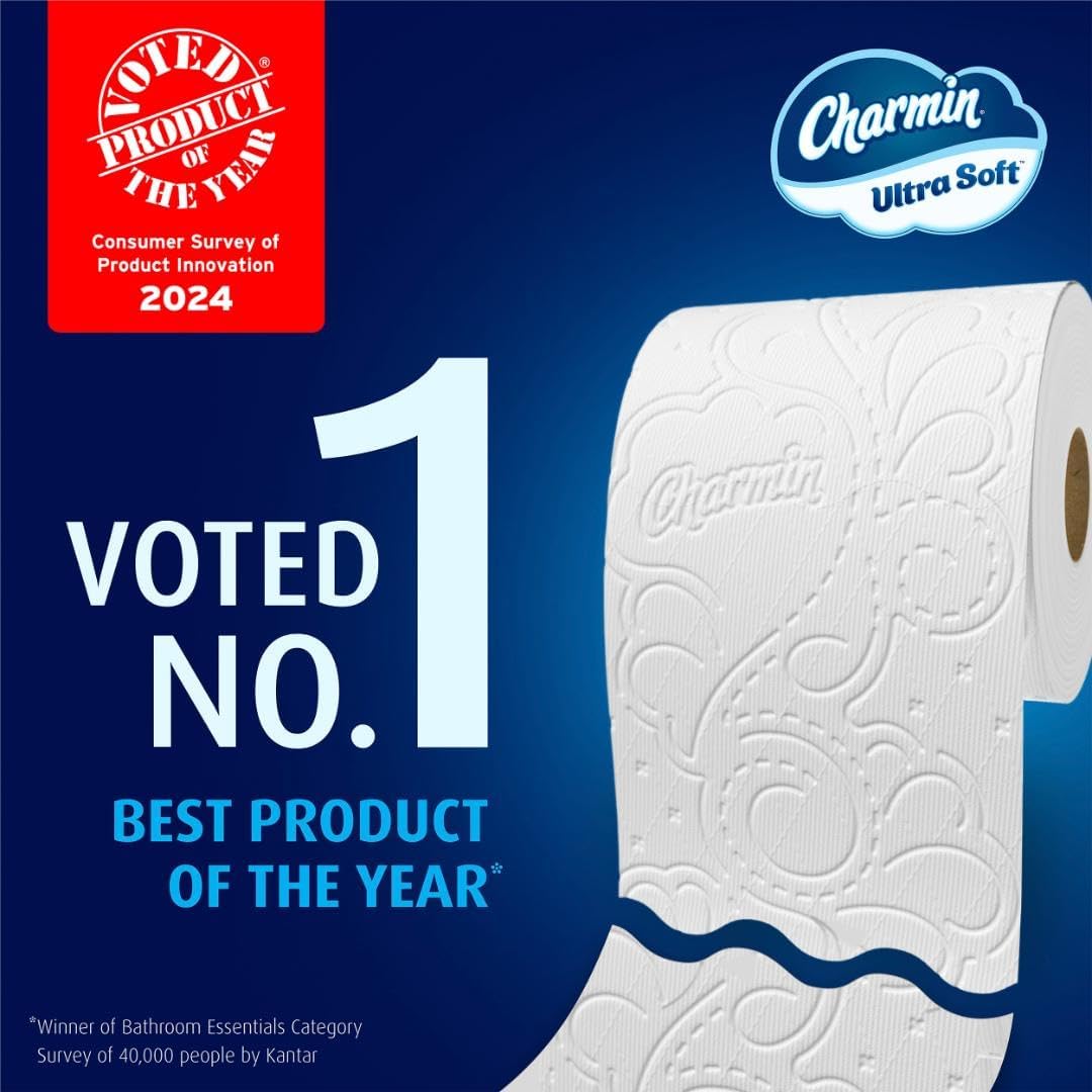 Thumbnail 3 de Charmin Ultra Soft Toilet Paper: 6 Mega Rolls (24 Regular Rolls) — Long-Lasting 2-Ply Comfort