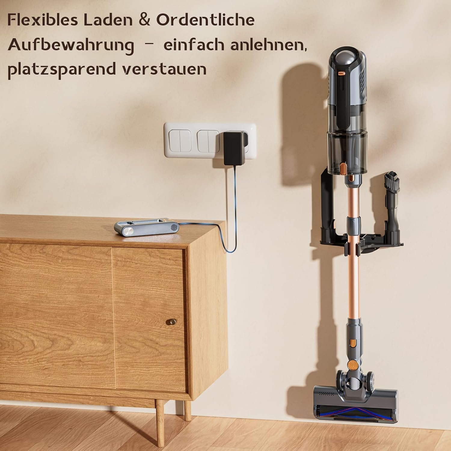 Thumbnail 6 de Akku Staubsauger 45000 Pa, 60 Min Laufzeit, 1,9 kg leicht – kabellos, 6-in-1 mit LED & Anti-Tangle-Bürste