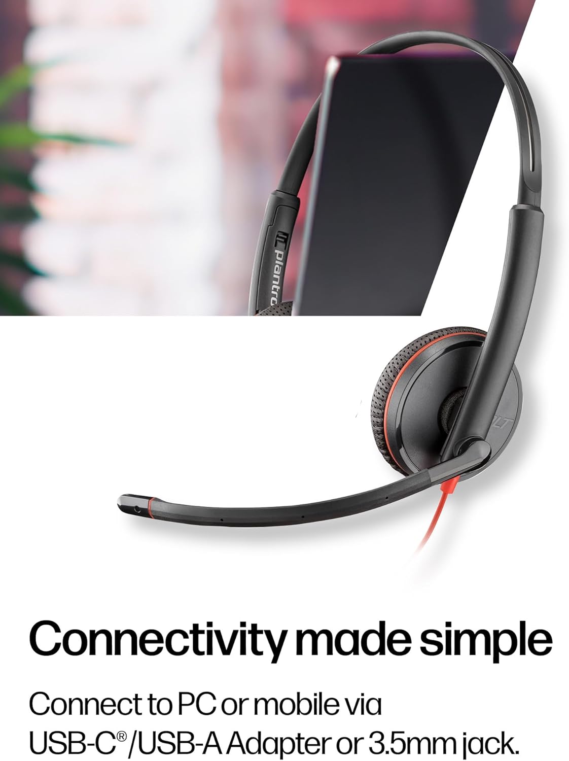 Thumbnail 4 de HP Poly Blackwire 3225 Wired Headset for PC & calls