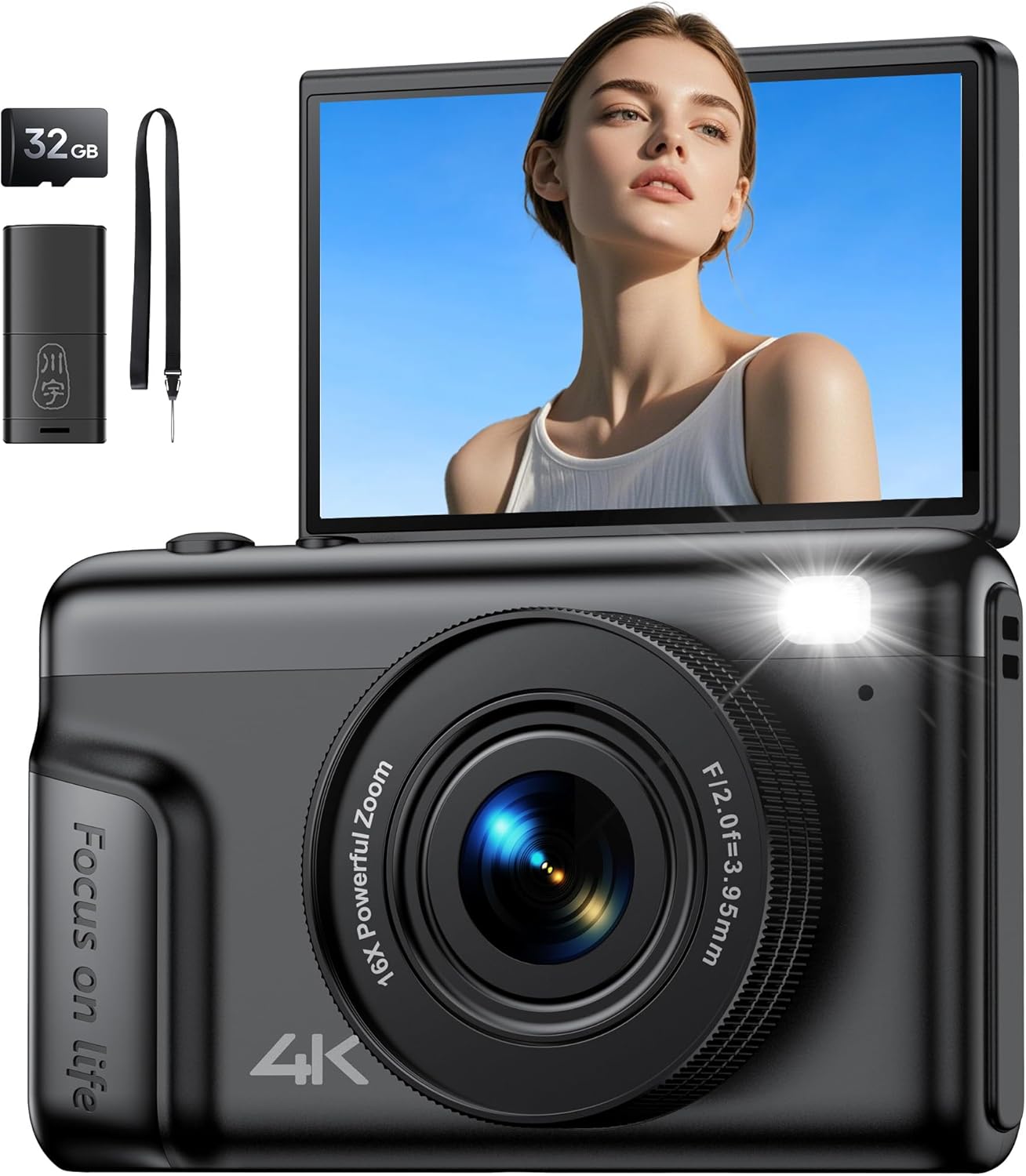 Detalle de Digitalkamera 4K 64MP