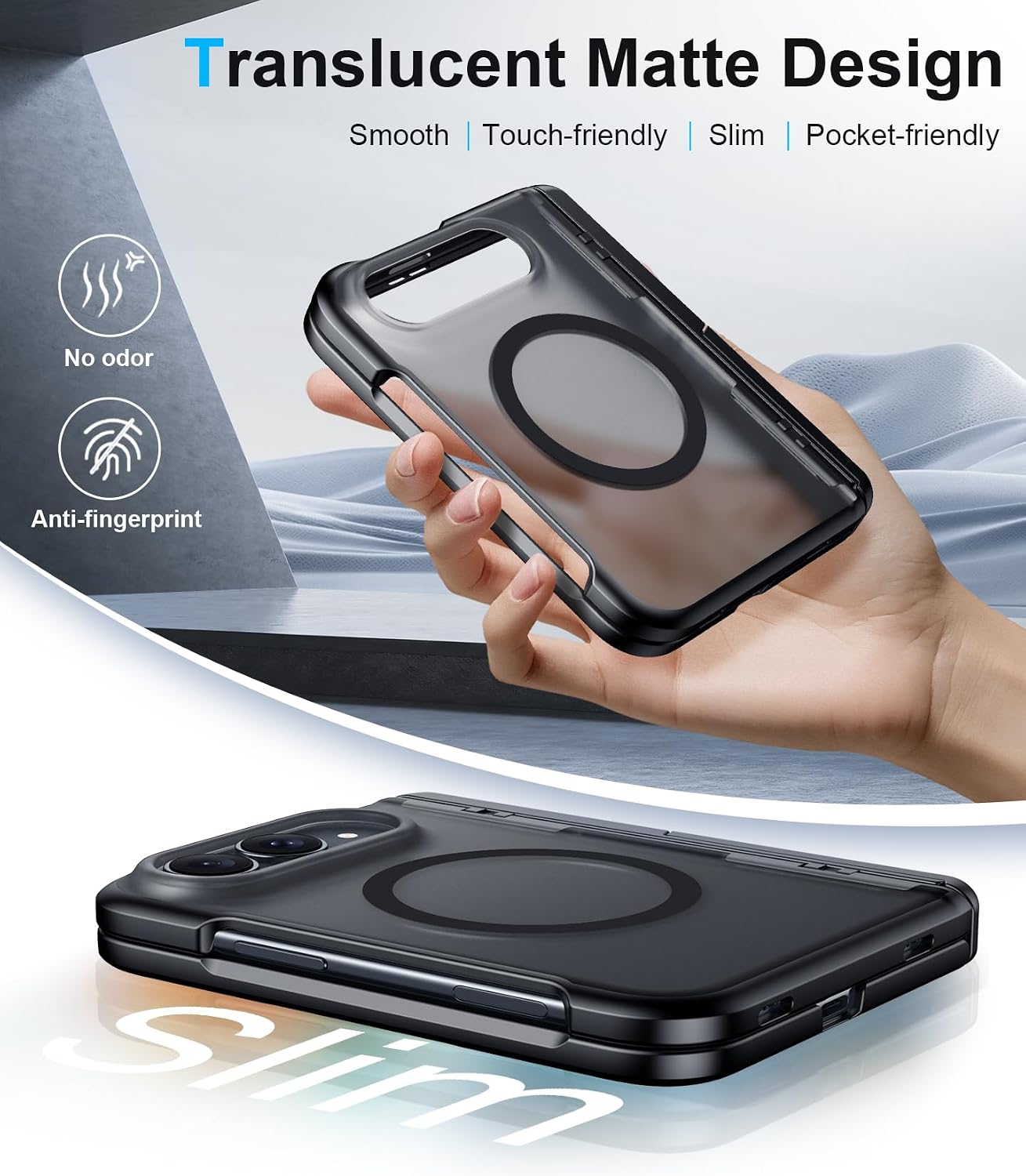 Thumbnail 6 de Temdan BY CXFG-IP Duo-Black Phone Ultra用ケース、MagSafe対応・内蔵スタンド・画面保護一体型